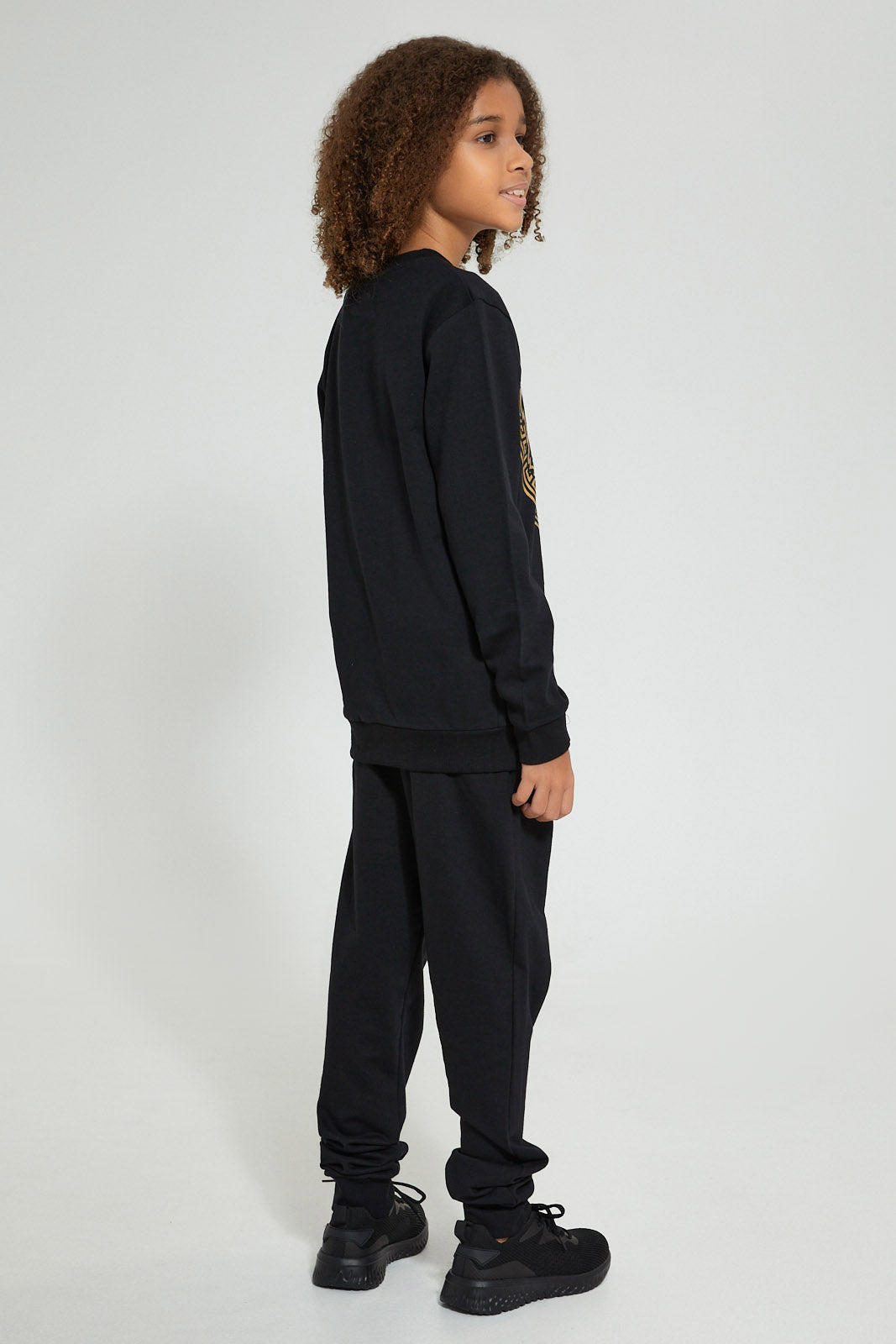 Black Lion Face Jog Suit (2 Piece)