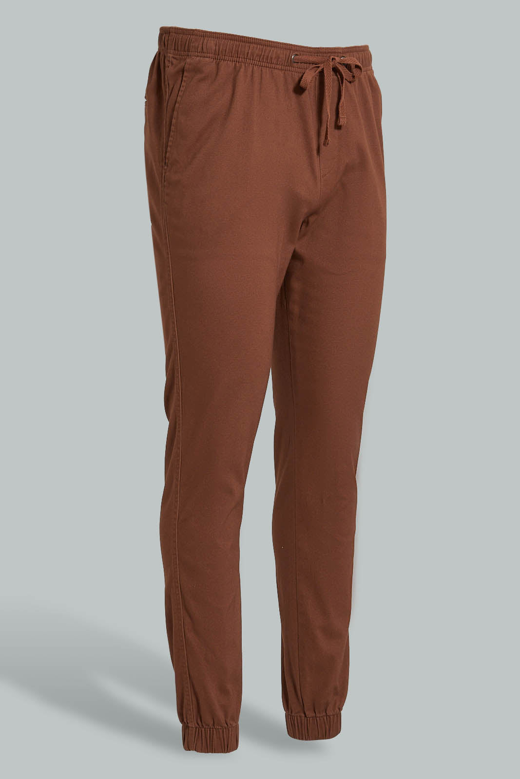 Redtag-Brown-Slim-Fit-Jogger-Colour:Brown,-Filter:Men's-Clothing,-Men-Trousers,-New-In,-New-In-Men,-Non-Sale,-S22B,-Section:Men,-TBL-Men's-
