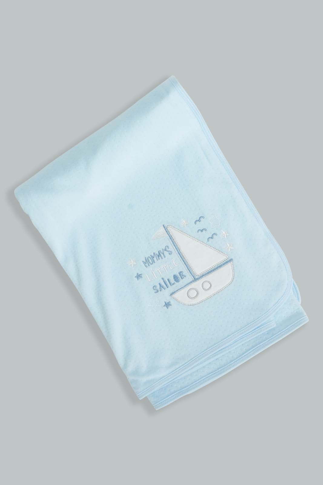 Redtag-Blue-Mummys-Little-Sailor-Baby-Blankets-Baby-0 to 12 Months