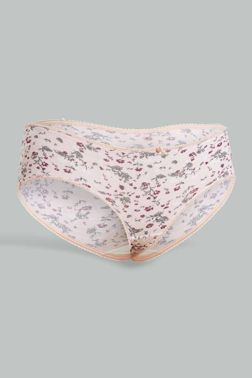 Redtag-Assorted-Print/Plain-Boyleg-Brief-(5-Pack)-Briefs-Boyleg-Women's-