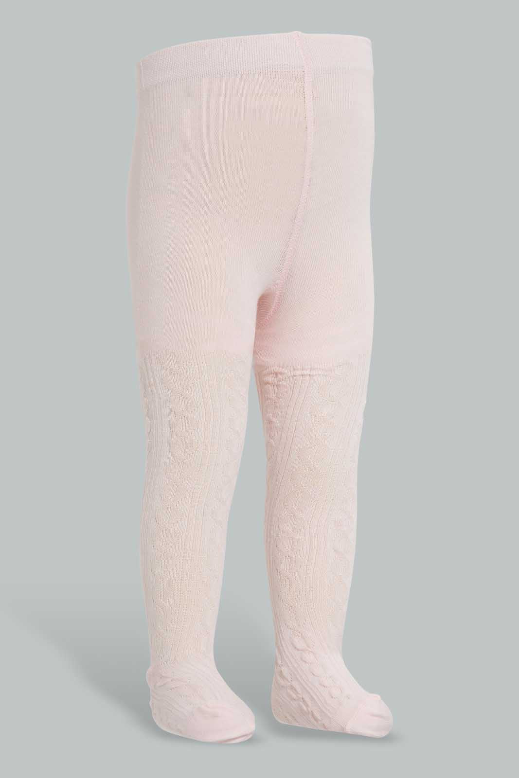 Redtag-Pink-Single-Pc-Pack-Stocking-Tights-&-Stockings-Infant-Girls-3 to 24 Months
