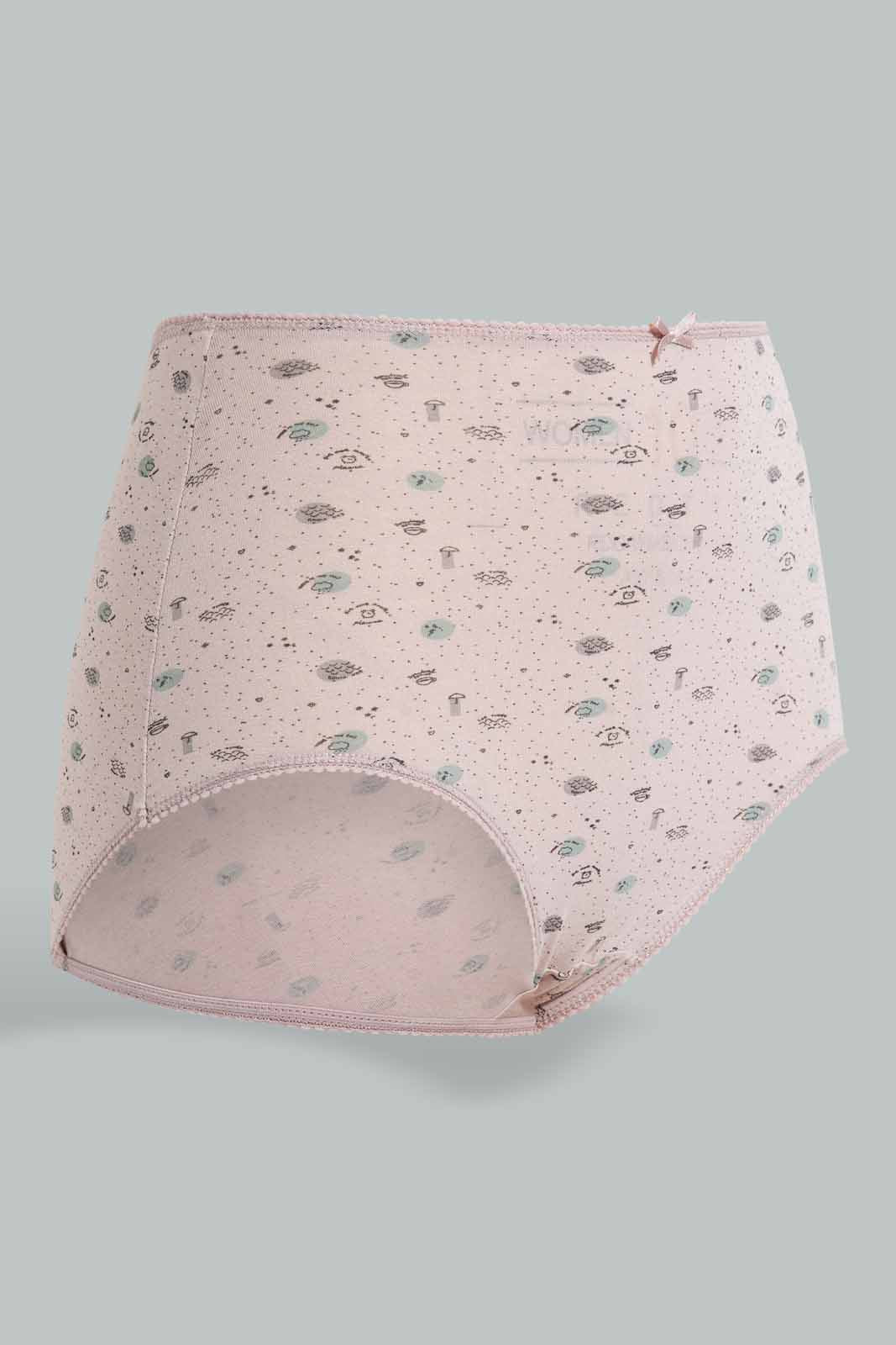 Redtag-Assorted-Print/Plain-Mama-Brief-(5-Pack)-Briefs-Mama-Women's-
