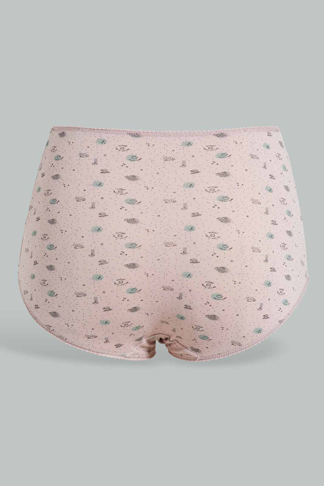 Redtag-Assorted-Print/Plain-Mama-Brief-(5-Pack)-Briefs-Mama-Women's-