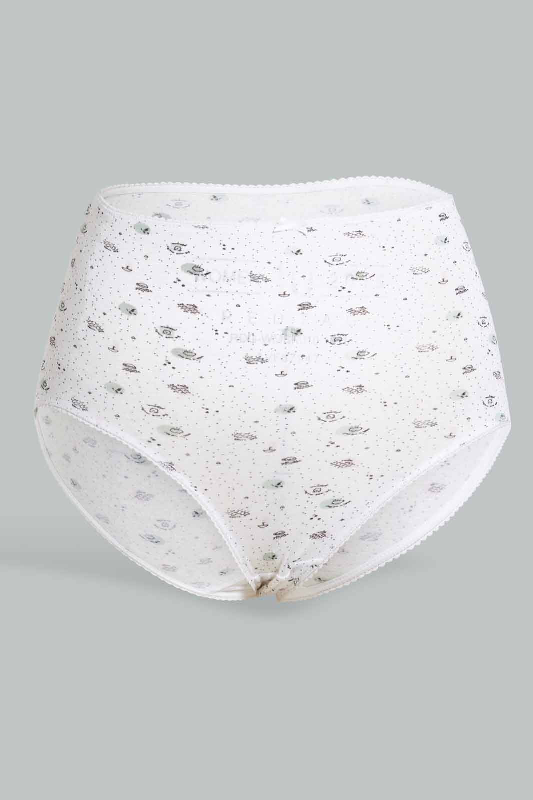 Redtag-Assorted-Print/Plain-Mama-Brief-(5-Pack)-Briefs-Mama-Women's-