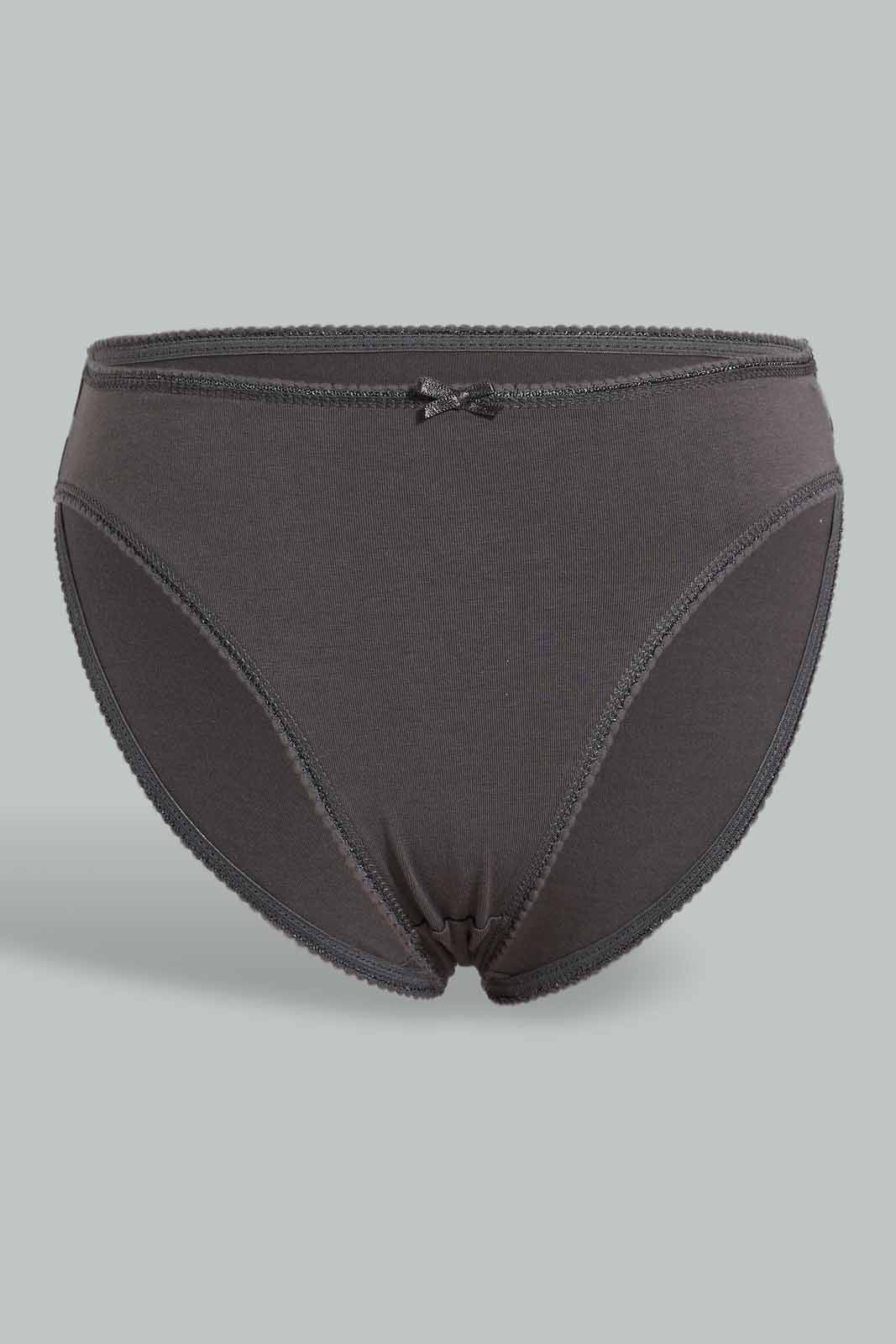 Redtag-Assorted-Print/Plain-Hi-Leg-Brief-(5-Pack)-Briefs-Hi-Leg-Women's-
