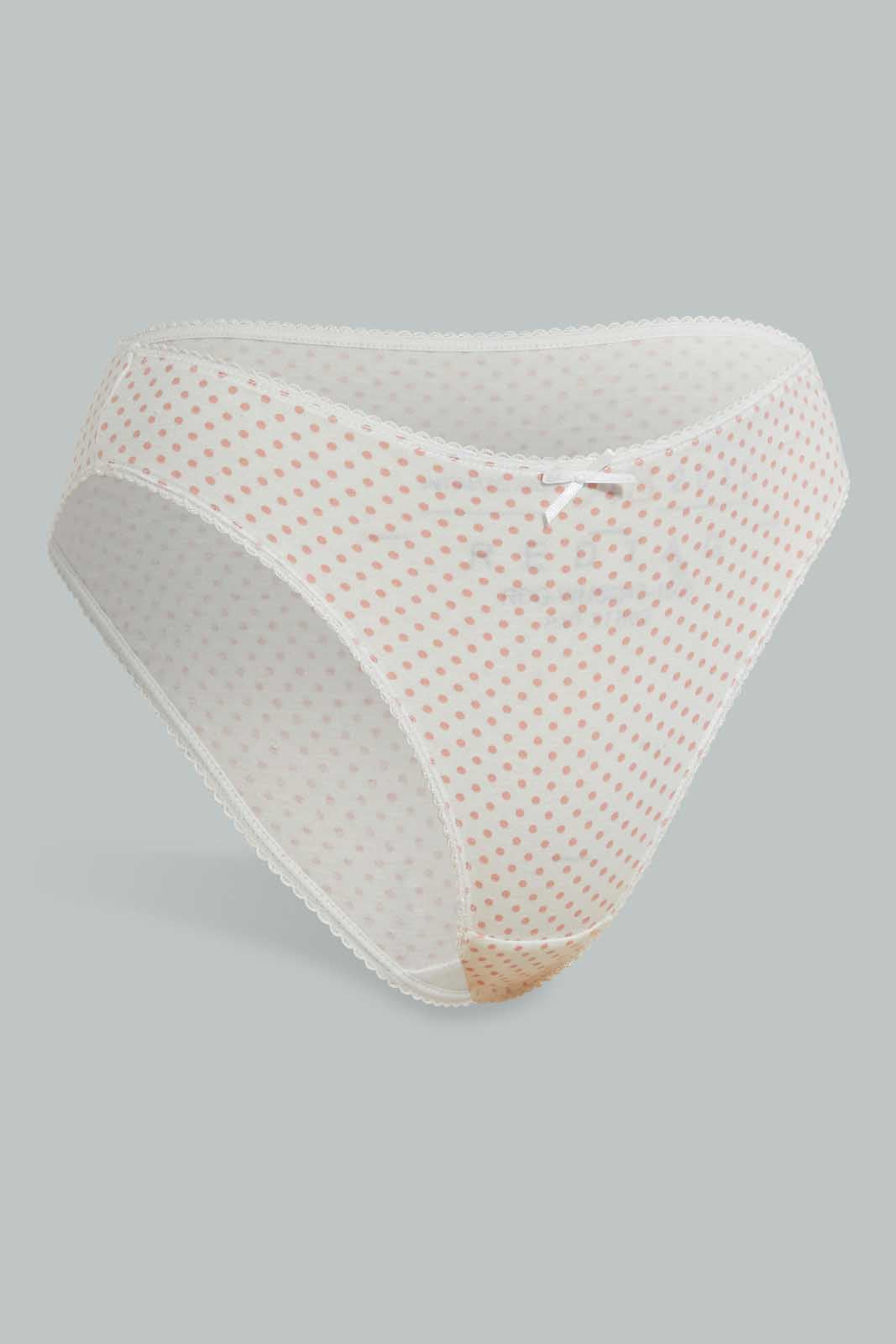 Redtag-Assorted-Print/Plain-Hi-Leg-Brief-(5-Pack)-Briefs-Hi-Leg-Women's-