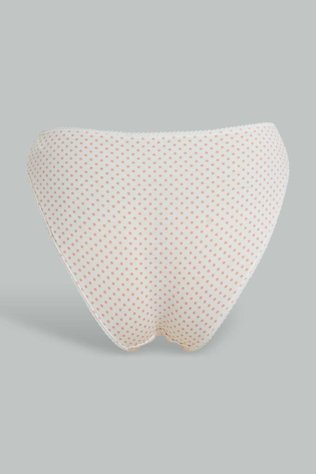 Redtag-Assorted-Print/Plain-Hi-Leg-Brief-(5-Pack)-Briefs-Hi-Leg-Women's-