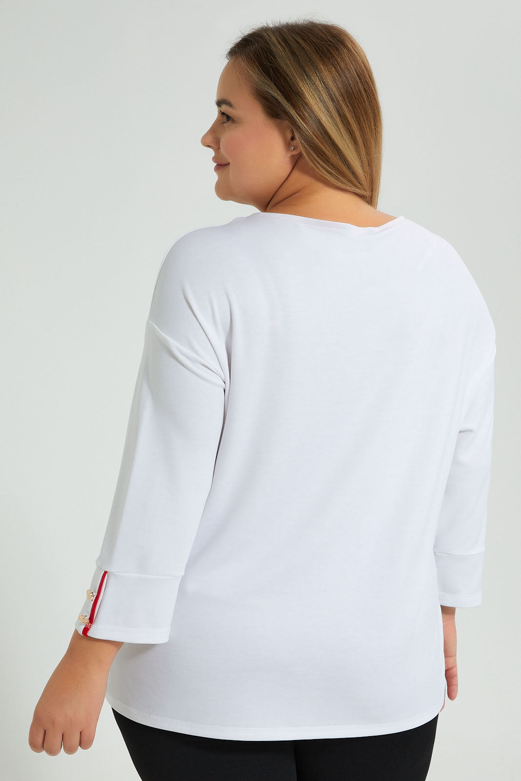 Redtag-White-Placement-Print-Button-Detail-Top-Colour:White,-Filter:Plus-Size,-LDP-Tops,-New-In,-New-In-LDP,-Non-Sale,-S22A,-Section:Women-Women's-