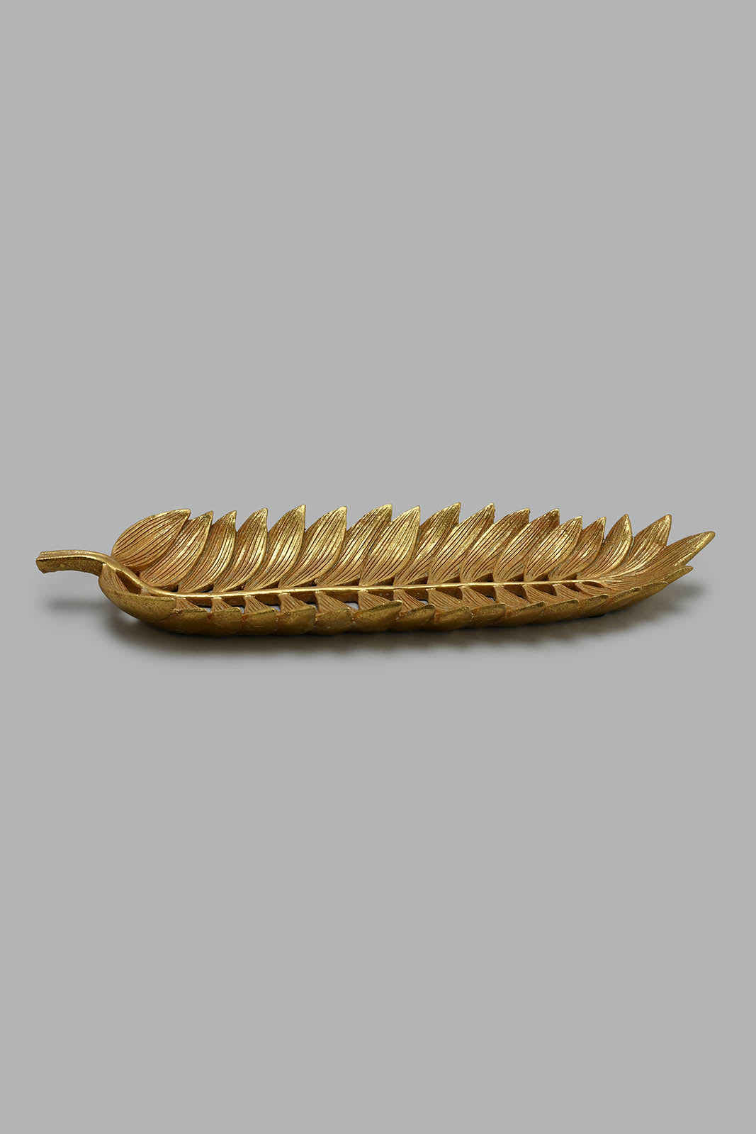 Redtag-Gold-Decorative-Leaf-Plate-Artefact-Home-Decor-