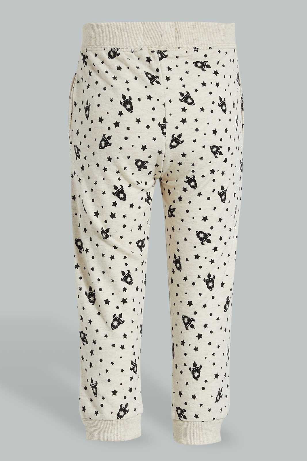 Redtag-Ecru-Active-Pant-Character,-Colour:Ecru,-Filter:Infant-Boys-(3-to-24-Mths),-Infant-Boys-Joggers,-New-In,-New-In-INB,-Non-Sale,-S22B,-Section:Kidswear,-TBL-Infant-Boys-3 to 24 Months