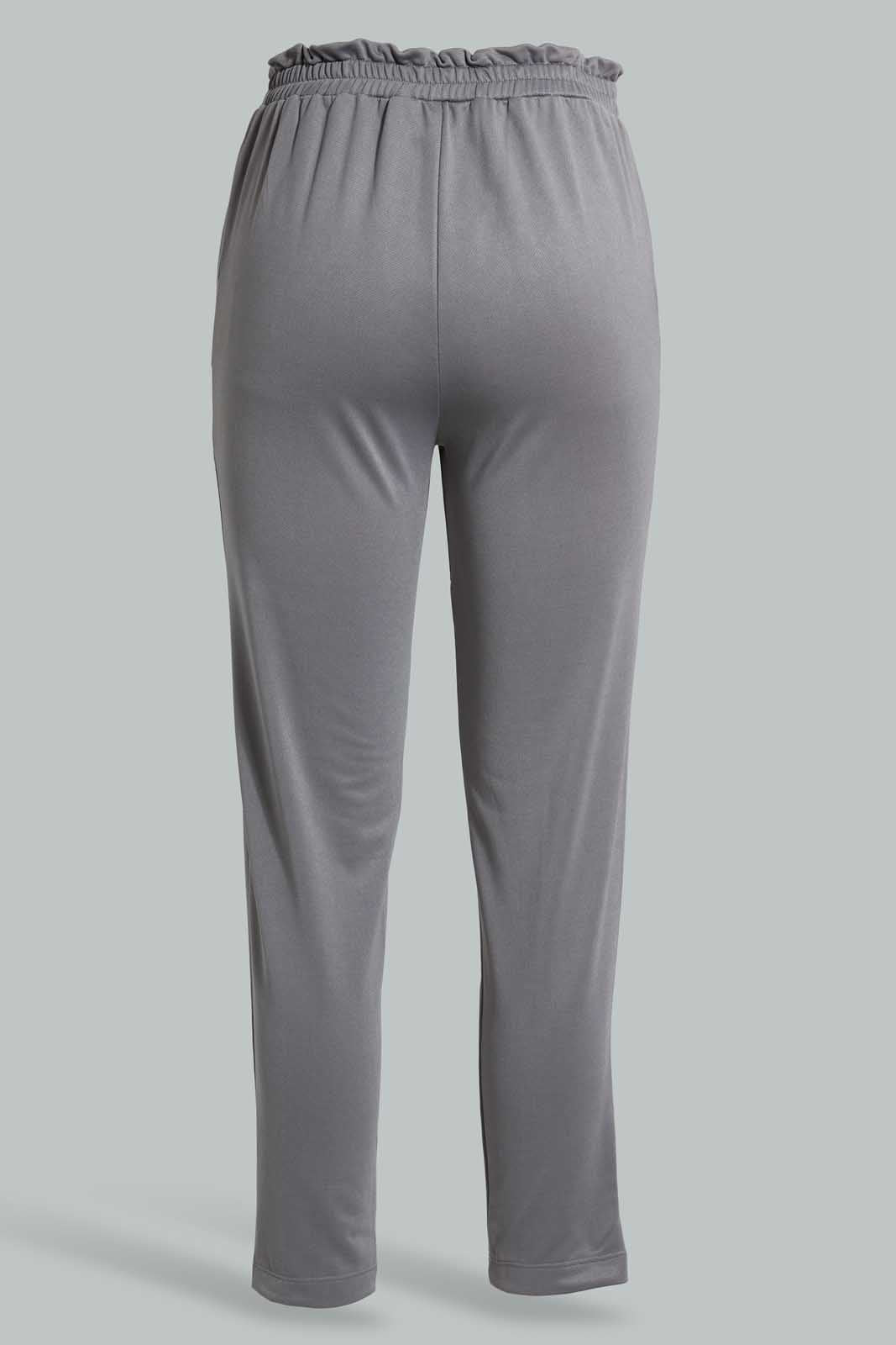 Redtag-Grey-Jogger-Cargo-Pants-Senior-Girls-9 to 14 Years