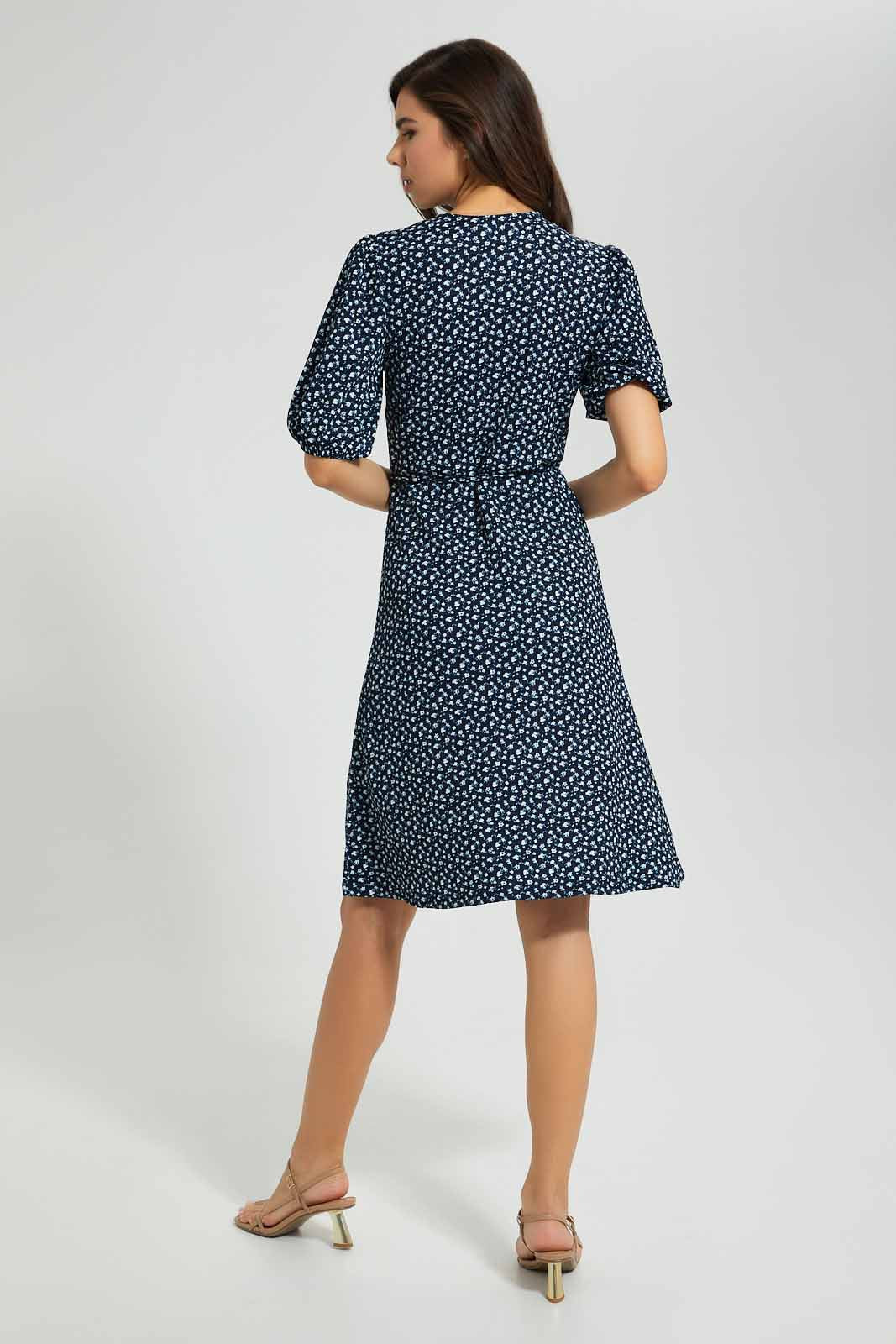 Redtag-Printed-Wrap-Dress-Dresses-Women's-