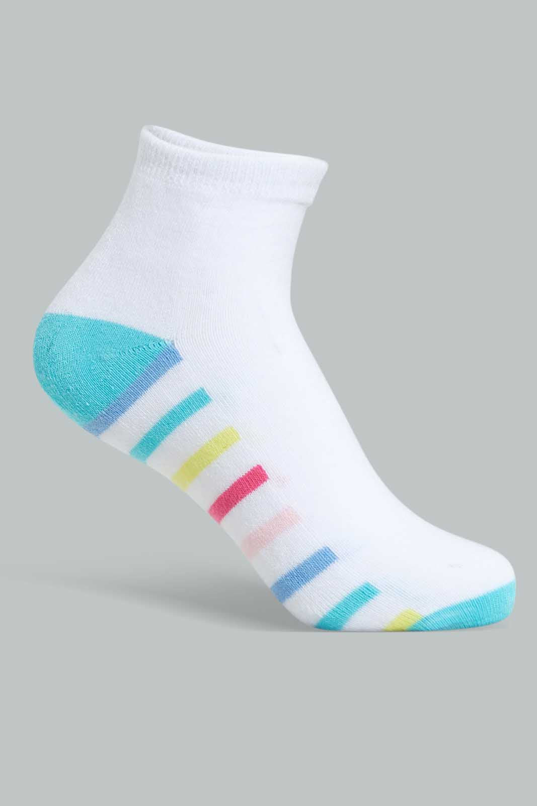 Redtag-Assorted-3Pk-Half-Terry-Sock-Full-Length-Socks-Girls-2 to 8 Years