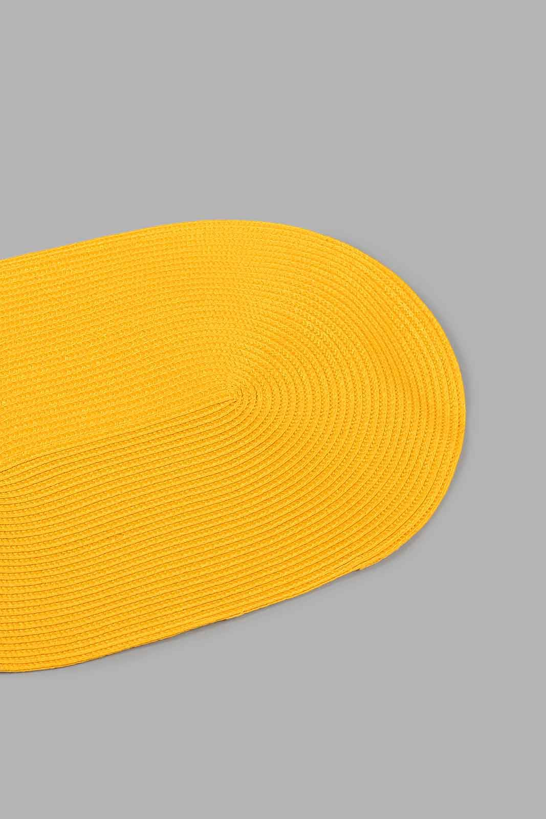 Redtag-Mustard-Oval-Placemat-Placemats-Home-Dining-