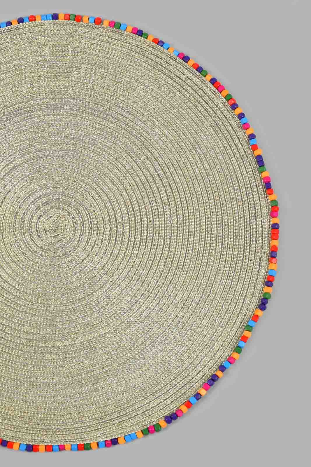 Redtag-White-Round-Placemat-Placemats-Home-Dining-