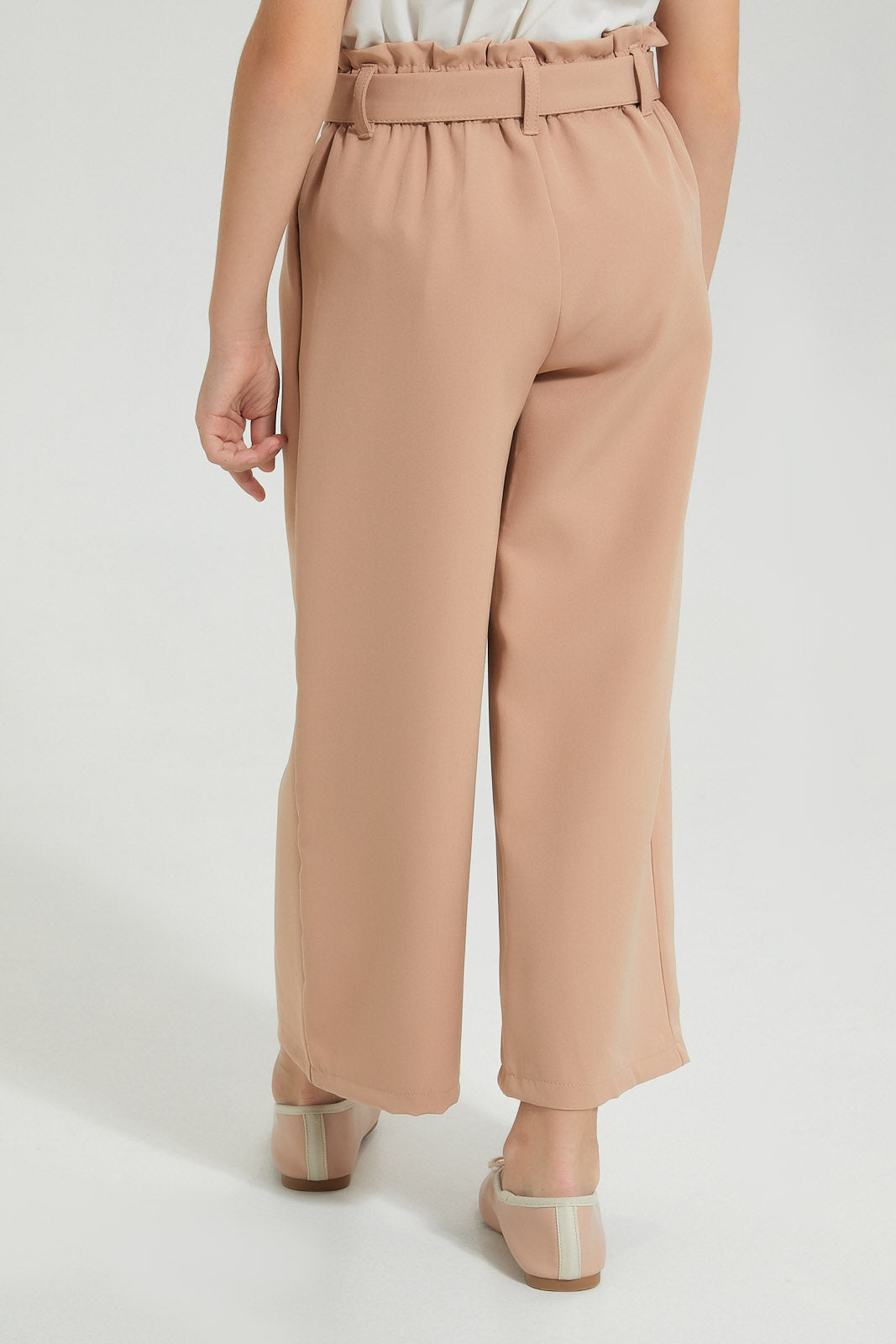 Redtag-Beige-Wideleg-Trouser-Colour:Beige,-Filter:Girls-(2-to-8-Yrs),-Girls-Trousers,-New-In,-New-In-GIR,-Non-Sale,-S22A,-Section:Kidswear-Girls-2 to 8 Years