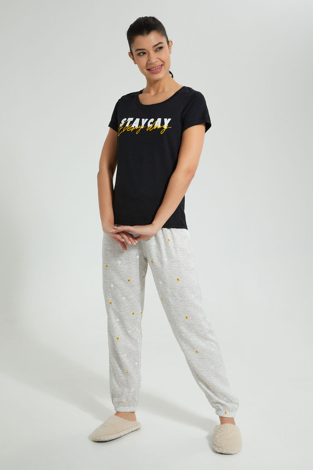 Redtag-Green-Printed-Pyjama-Set-Colour:Green,-Filter:Women's-Clothing,-New-In,-New-In-Women,-Non-Sale,-S22B,-Section:Women,-Women-Pyjama-Sets-Women's-