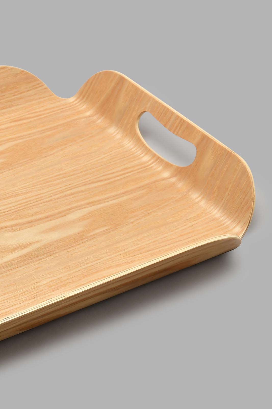 Redtag-Brown-Wooden-Rectangle-Tray-(Large)-Trays-Home-Dining-