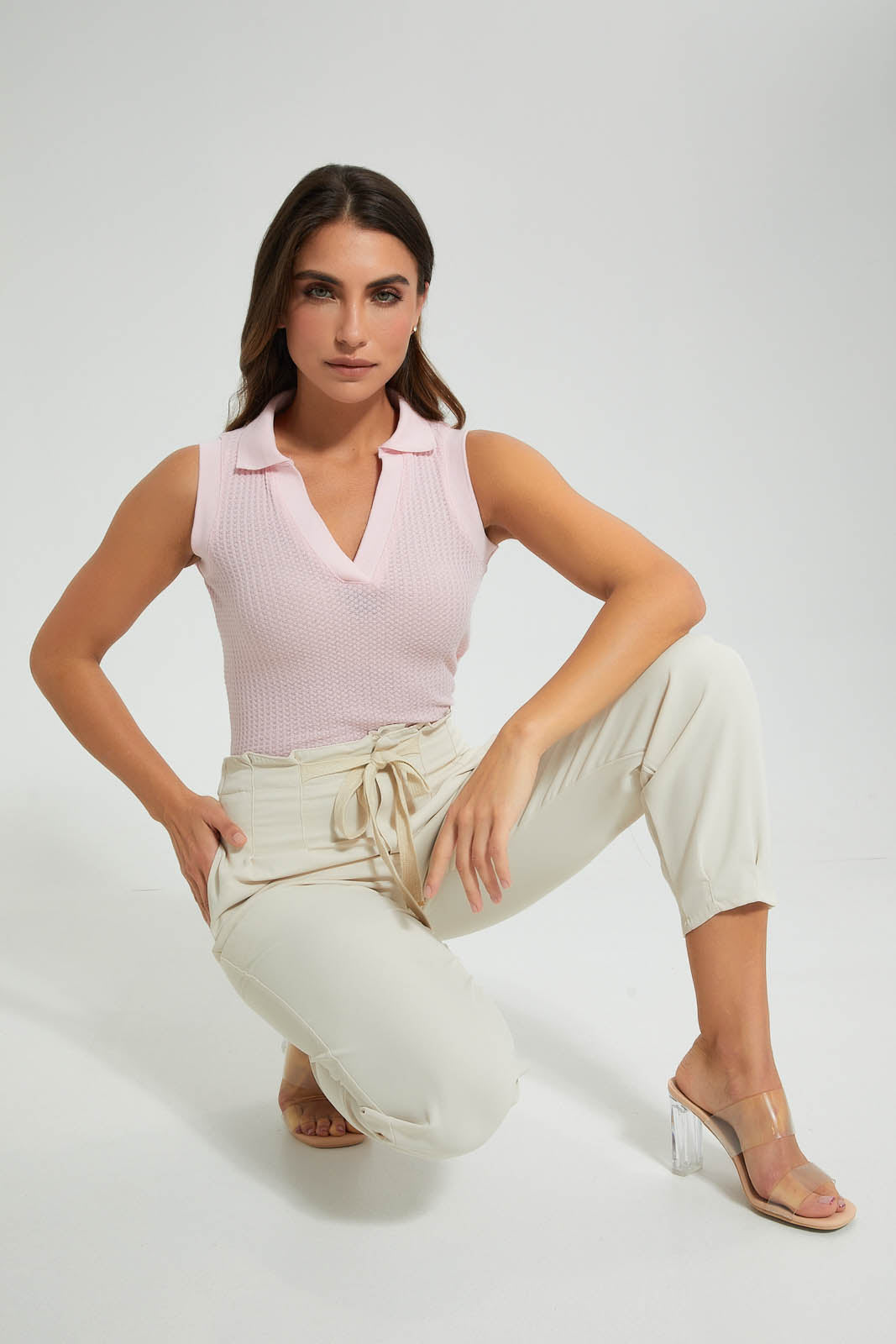Redtag-Pink-Sleeveless-Top-Colour:Pink,-Filter:Women's-Clothing,-Limited-Edition-Tops,-New-In,-New-In-Women,-Non-Sale,-S22B,-Section:Women-Women's-
