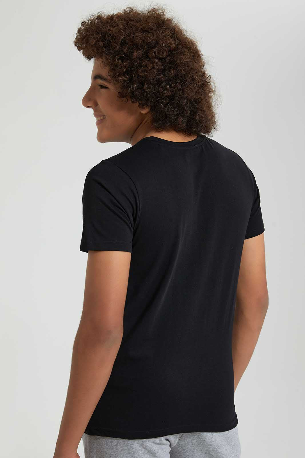 Redtag-Assorted-2-Pc-Pack-T-Shirt-Plain-Senior-Boys-9 to 14 Years