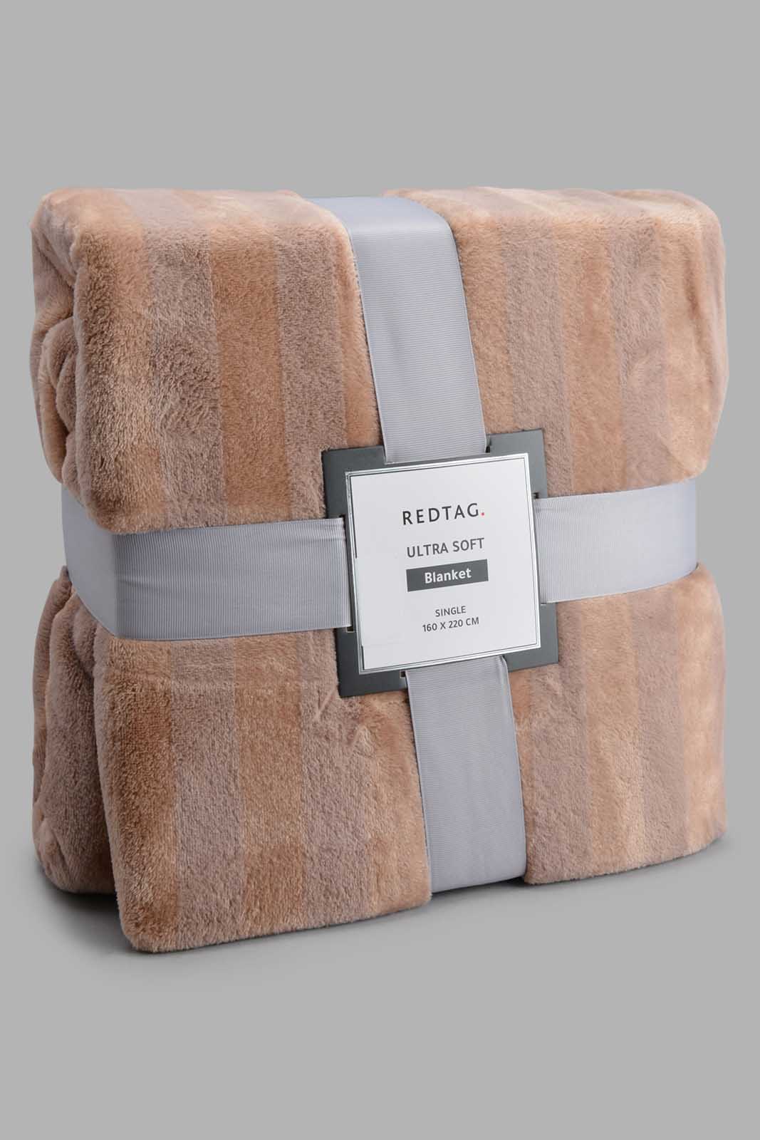 Beige Plain Ultra Soft Blanket (Single Size)