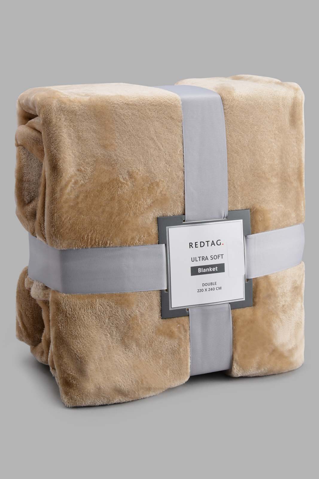 Beige Ultra Soft Blanket (Double Size)