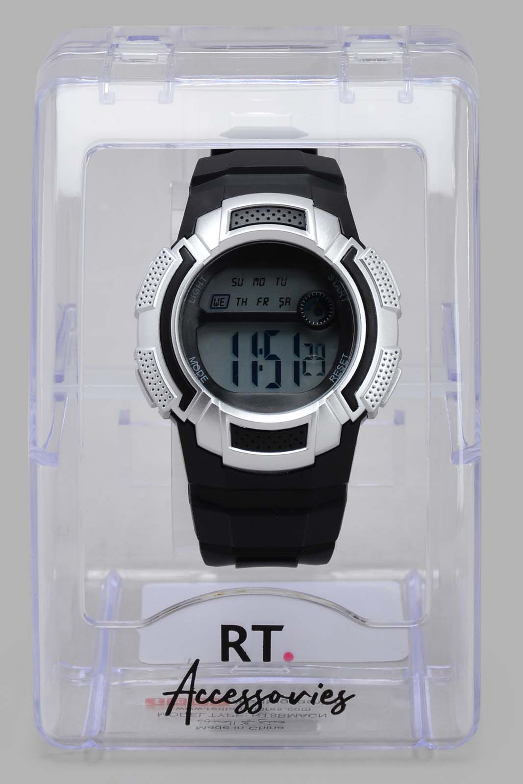 Redtag-Black-Multi-Functional-Digital-Watch-BOY-Watches,-Category:Watches,-Colour:Black,-Deals:Sale,-Filter:Boys-Accessories,-New-In,-New-In-BOY-ACC,-Non-Sale,-S22C,-Sale-BOY-ACC,-Section:Boys-(0-to-14Yrs)-Boys-