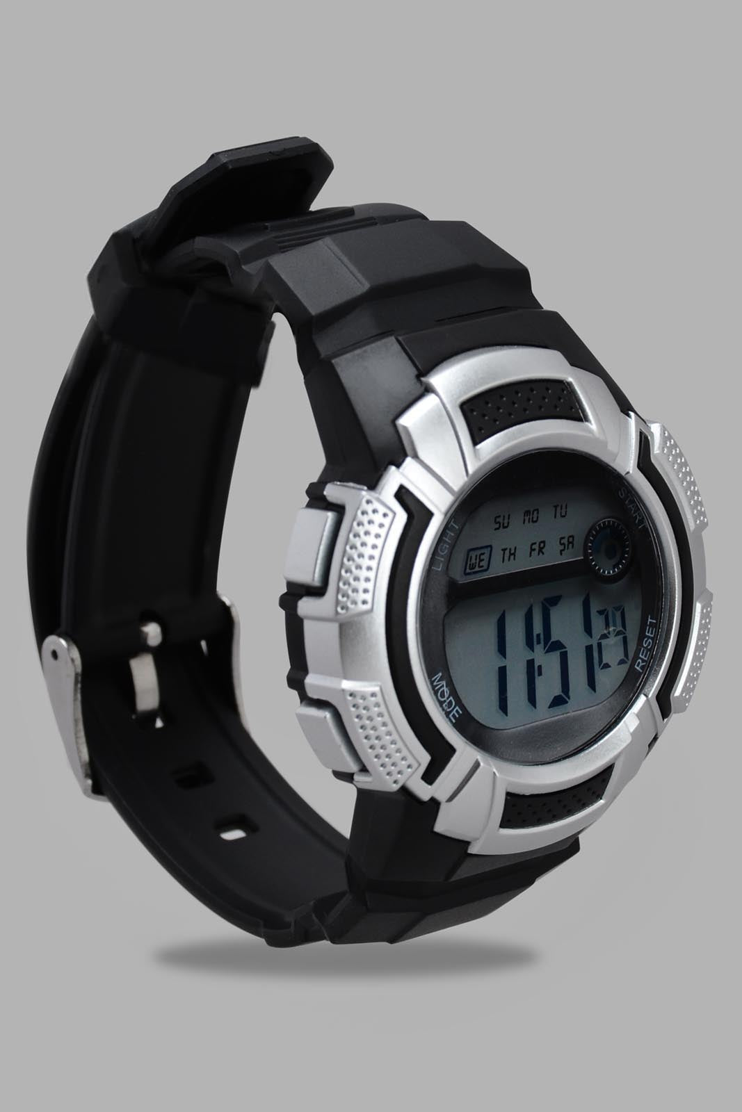 Redtag-Black-Multi-Functional-Digital-Watch-BOY-Watches,-Category:Watches,-Colour:Black,-Deals:Sale,-Filter:Boys-Accessories,-New-In,-New-In-BOY-ACC,-Non-Sale,-S22C,-Sale-BOY-ACC,-Section:Boys-(0-to-14Yrs)-Boys-