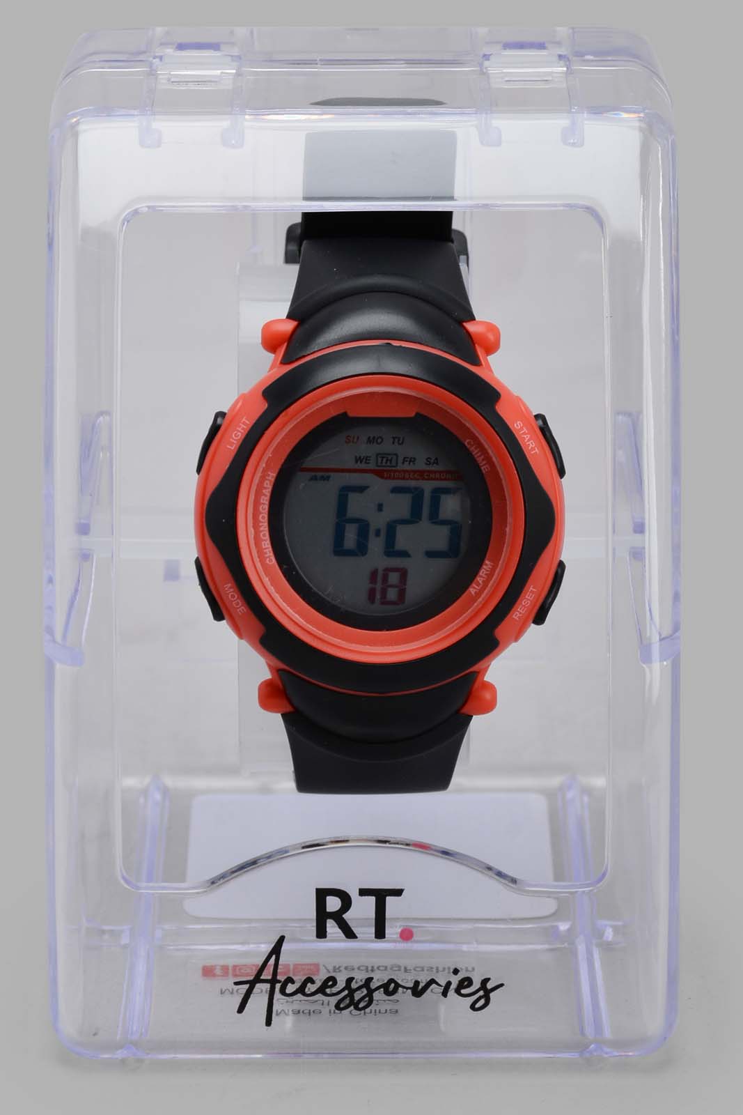 Redtag-Red-Multi-Functional-Digital-Watch-BOY-Watches,-Category:Watches,-Colour:Red,-Deals:Sale,-Filter:Boys-Accessories,-New-In,-New-In-BOY-ACC,-Non-Sale,-S22C,-Sale-BOY-ACC,-Section:Boys-(0-to-14Yrs)-Boys-