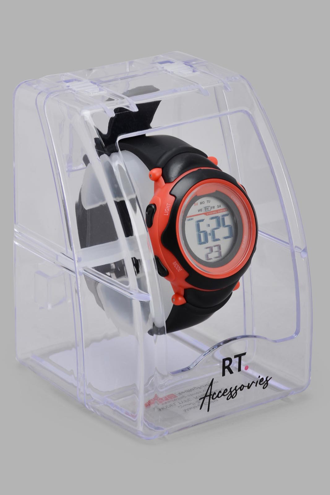 Redtag-Red-Multi-Functional-Digital-Watch-BOY-Watches,-Category:Watches,-Colour:Red,-Deals:Sale,-Filter:Boys-Accessories,-New-In,-New-In-BOY-ACC,-Non-Sale,-S22C,-Sale-BOY-ACC,-Section:Boys-(0-to-14Yrs)-Boys-