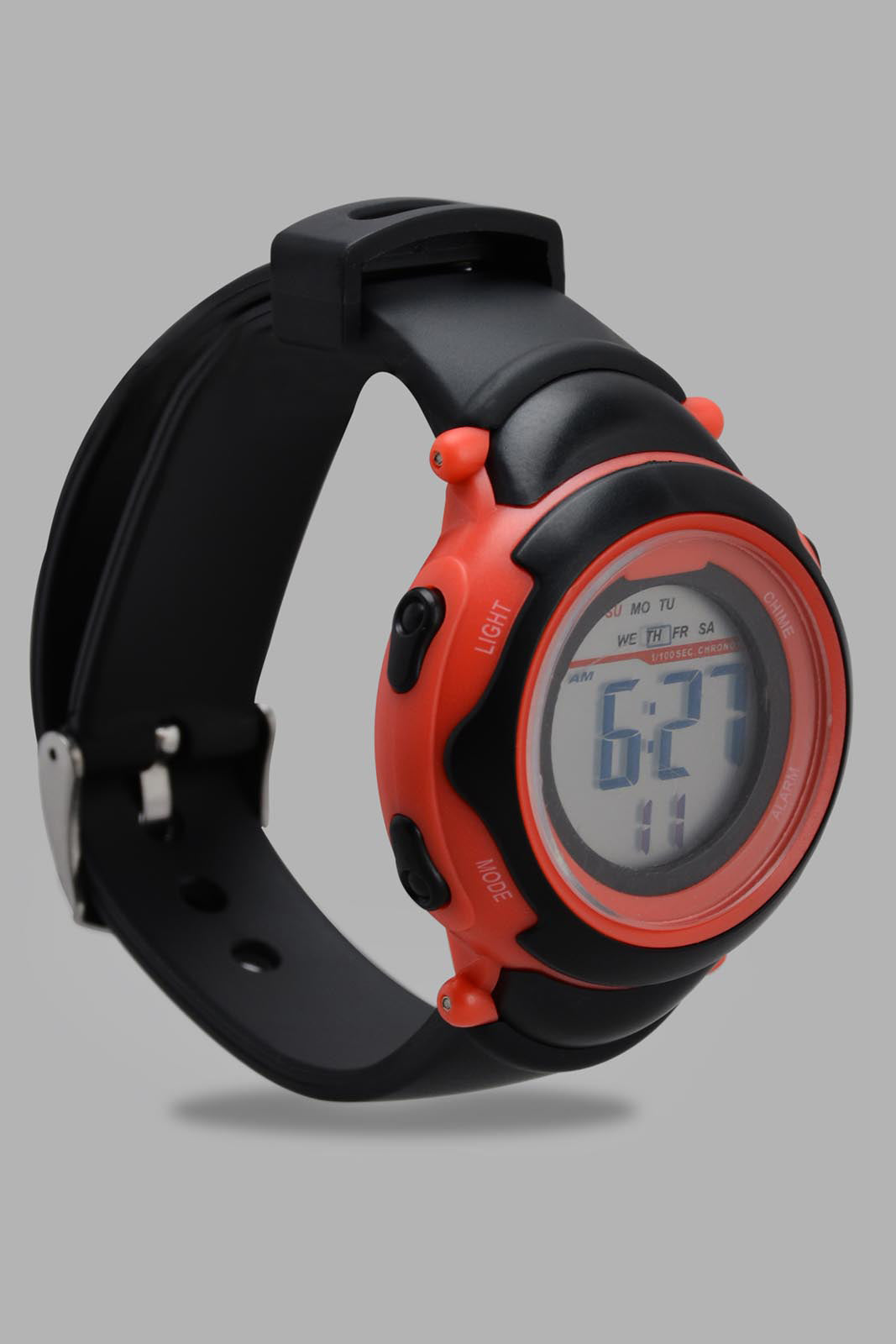 Redtag-Red-Multi-Functional-Digital-Watch-BOY-Watches,-Category:Watches,-Colour:Red,-Deals:Sale,-Filter:Boys-Accessories,-New-In,-New-In-BOY-ACC,-Non-Sale,-S22C,-Sale-BOY-ACC,-Section:Boys-(0-to-14Yrs)-Boys-