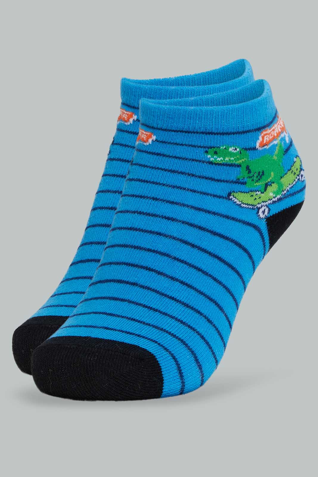 Redtag-Assorted-3Pk-Animal-Ankle-Socks-Ankle-Socks-Boys-2 to 8 Years