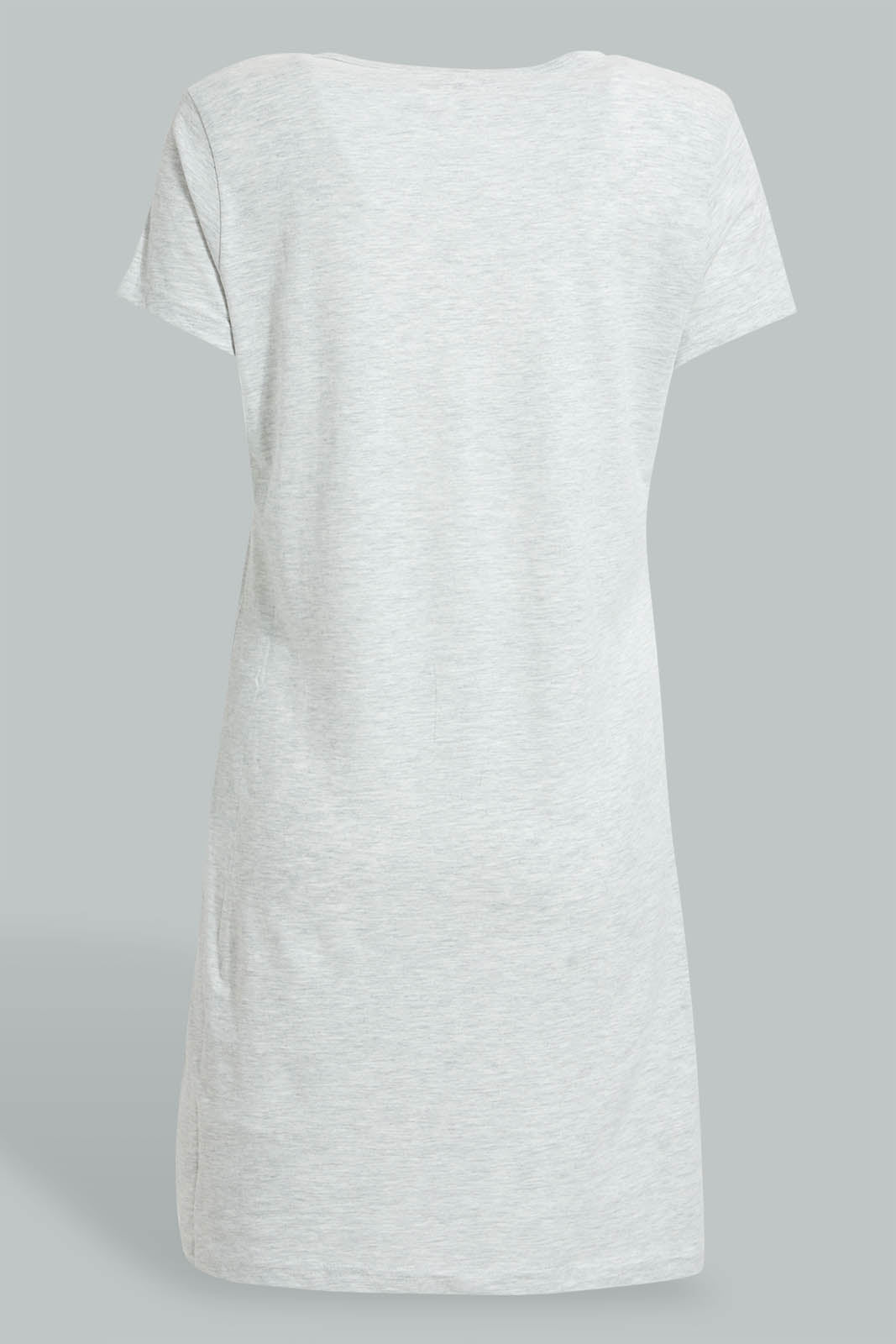 Redtag-Grey-Melnage-Printed-Nightshirt-Colour:Grey,-Filter:Women's-Clothing,-New-In,-New-In-Women,-Non-Sale,-S22A,-Section:Women,-Women-Nightshirts-Women's-