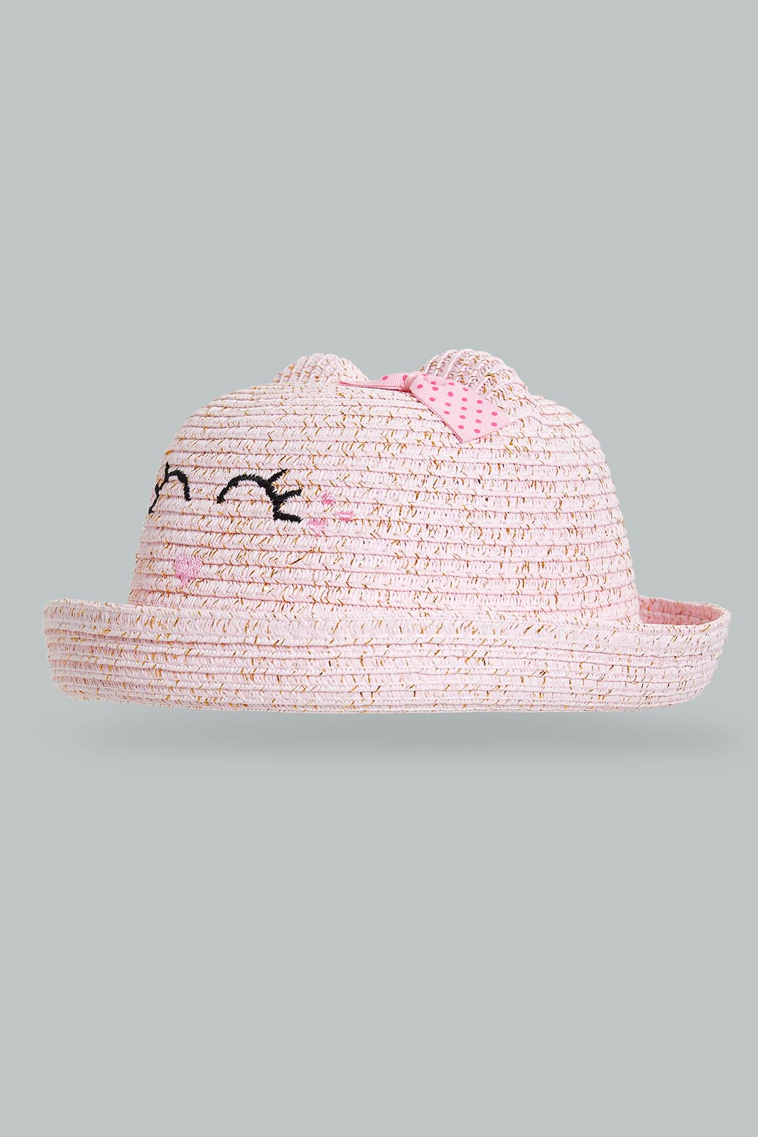 Redtag-Pink-Embellished-Hat-For-Girls-Colour:Pink,-Filter:Girls-Accessories,-GIR-Caps,-New-In,-New-In-GIR-ACC,-Non-Sale,-S22B-Girls-