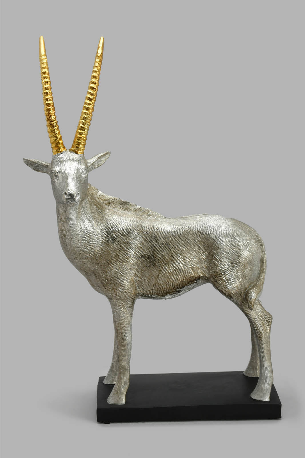 Redtag-Silver-Decorative-Oryx-Artefact-Home-Decor-