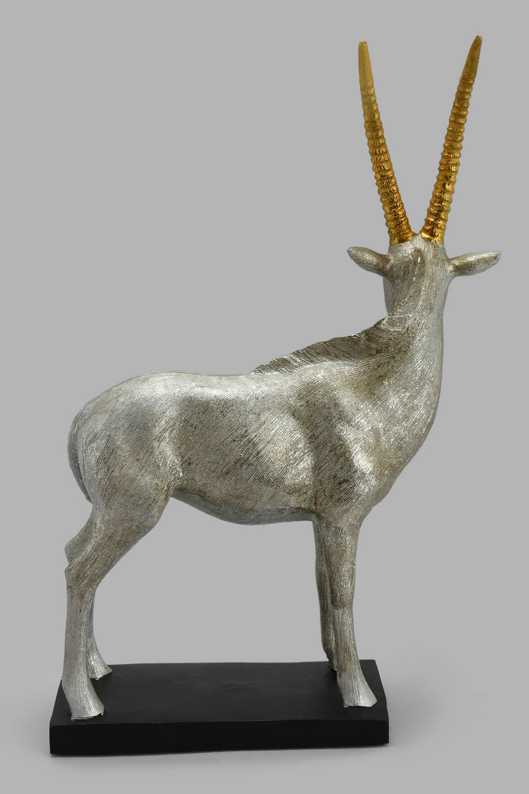 Redtag-Silver-Decorative-Oryx-Artefact-Home-Decor-