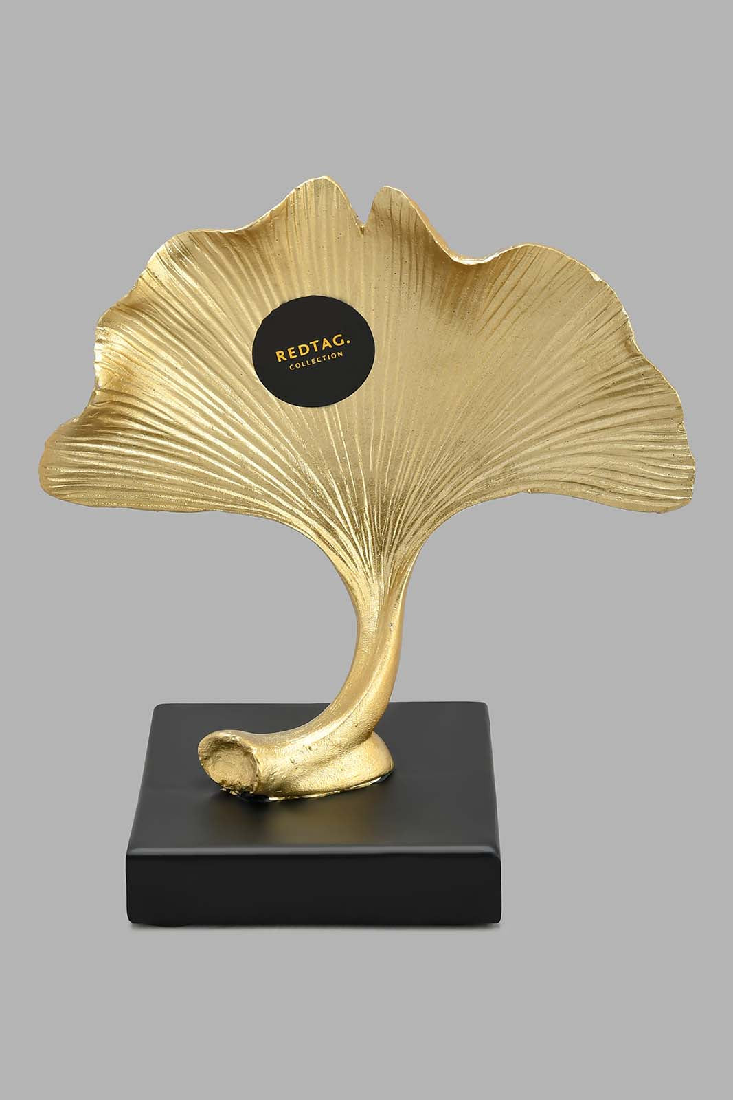 Redtag-Gold-Leaf-Statue-With-Base-Artefact-Home-Decor-