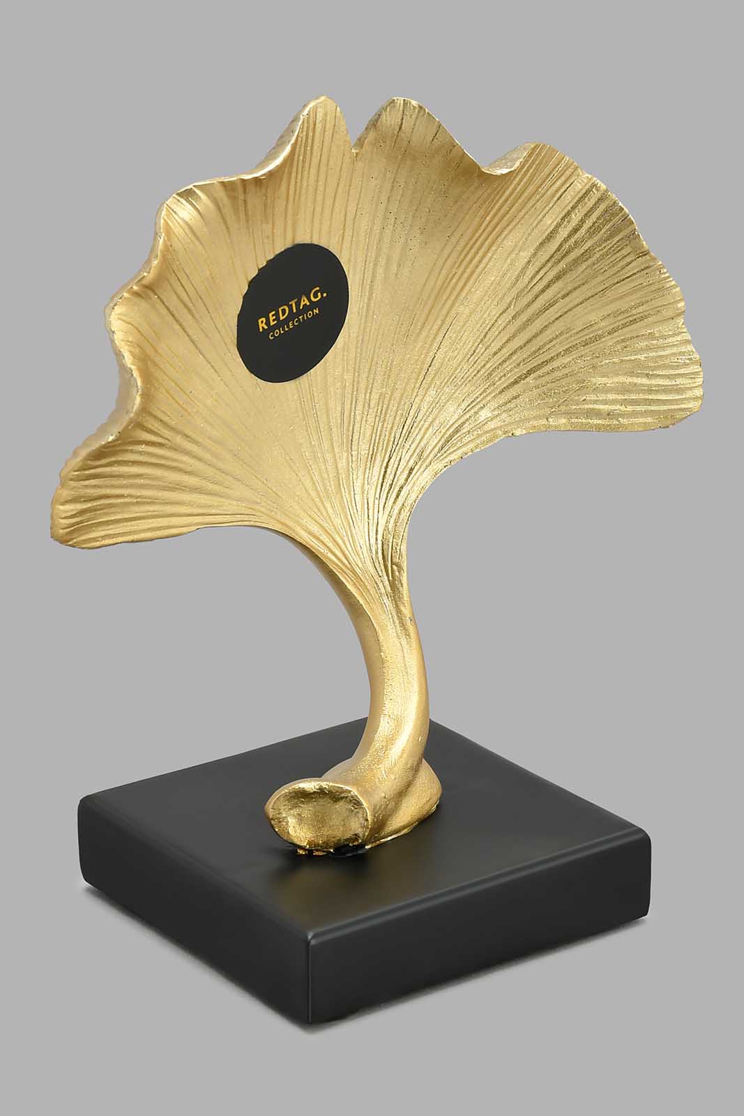 Redtag-Gold-Leaf-Statue-With-Base-Artefact-Home-Decor-