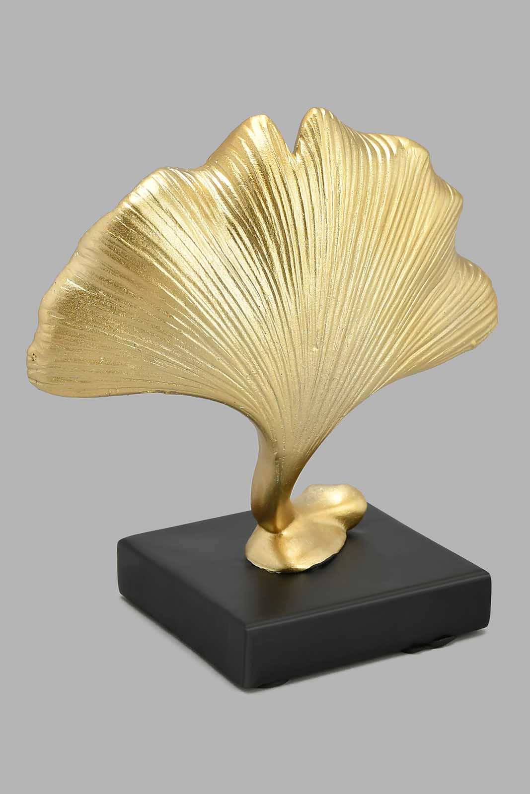 Redtag-Gold-Leaf-Statue-With-Base-Artefact-Home-Decor-
