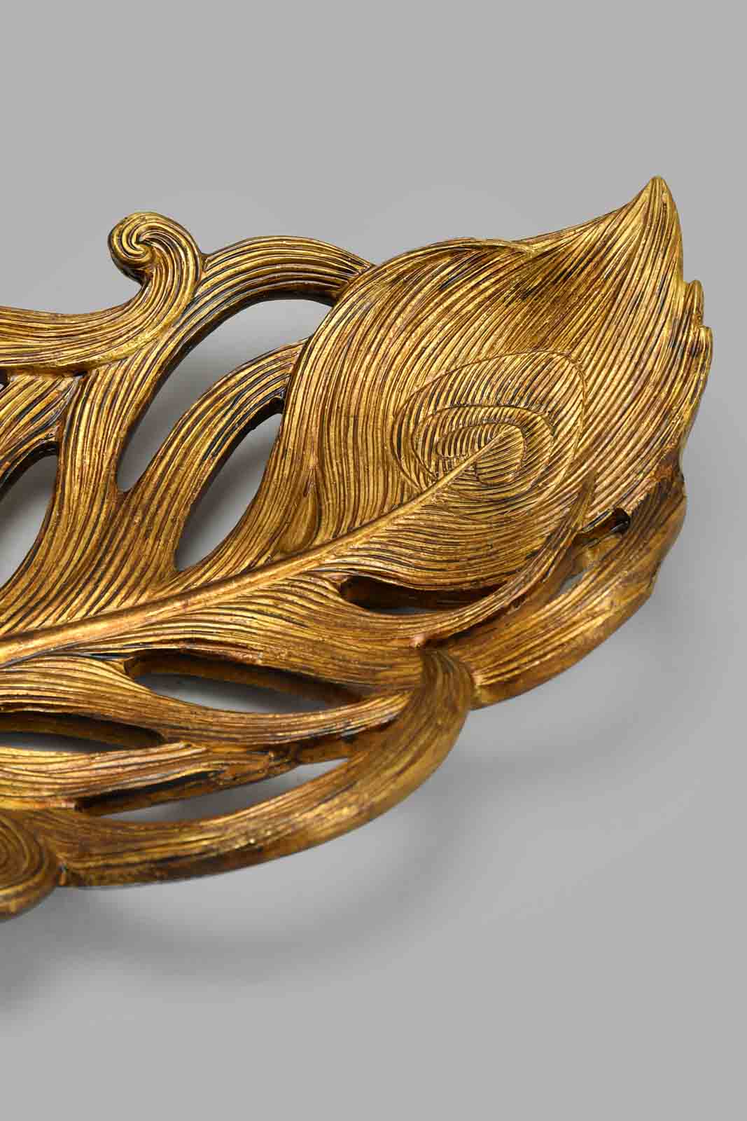 Redtag-Gold-Leaf-Plate-&-Wall-Decor-Artefact-Home-Decor-