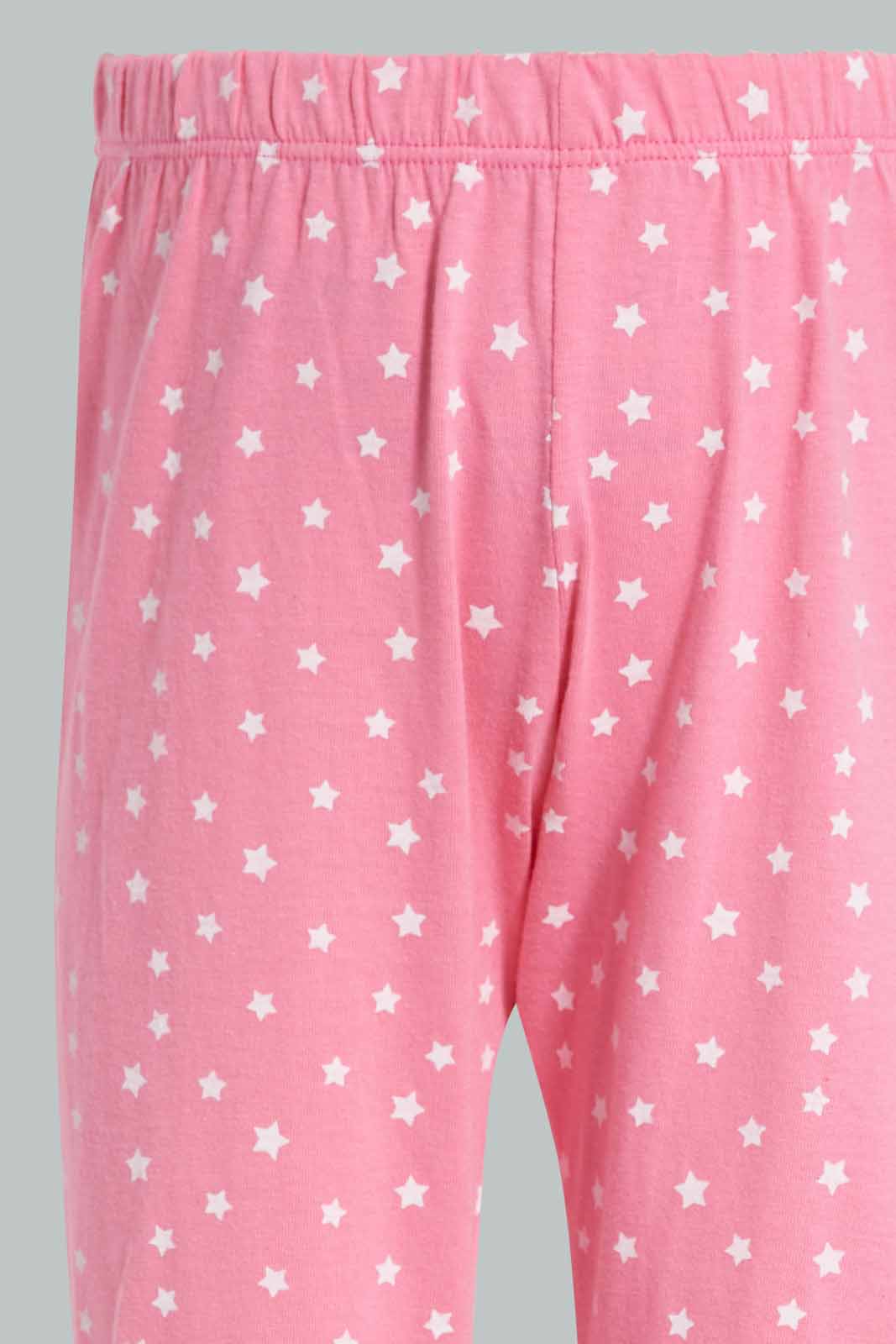 Redtag-Multi-Colour-Flamingo-Print-Full-Sleeves-Full-Length-Pyjama-Set-Category:Pyjama-Sets,-Colour:White,-Deals:New-In,-Filter:Infant-Girls-(3-to-24-Mths),-ING-Pyjama-Sets,-New-In-ING-APL,-Non-Sale,-PPE,-S22B,-Section:Kidswear-Infant-Girls-