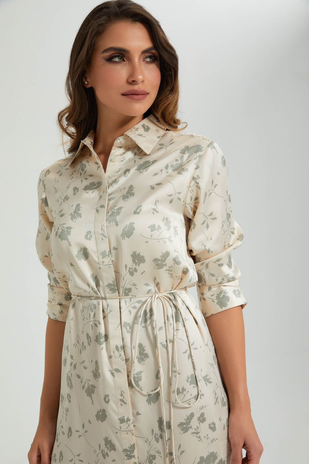 Redtag-Assorted-Collared-3/4-Sleeve-Maxi-Dress-Colour:Assorted,-Filter:Women's-Clothing,-Limited-Edition-Dresses,-New-In,-New-In-Women,-Non-Sale,-S22B,-Section:Women-Women's-