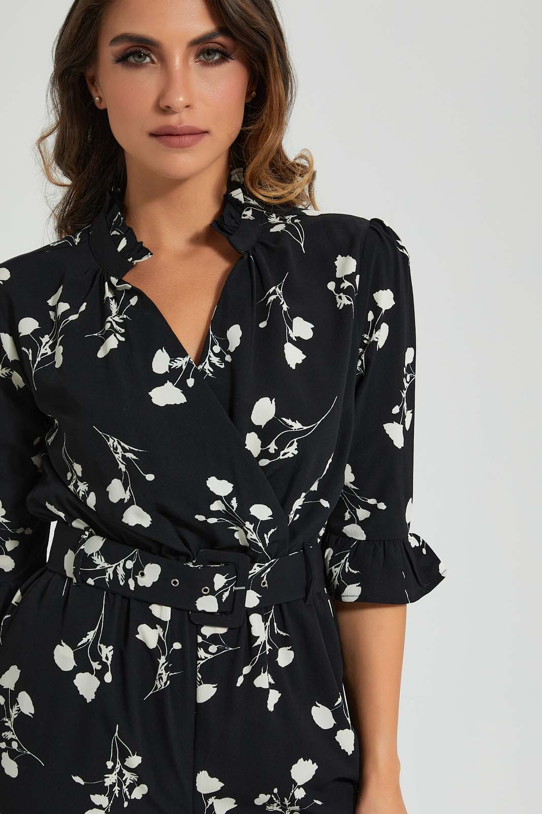 Redtag-Assorted-Crew-Neck-Jumpsuit-With-Buckle-Colour:Assorted,-Filter:Women's-Clothing,-Limited-Edition-Dresses,-New-In,-New-In-Women,-Non-Sale,-S22B,-Section:Women-Women's-