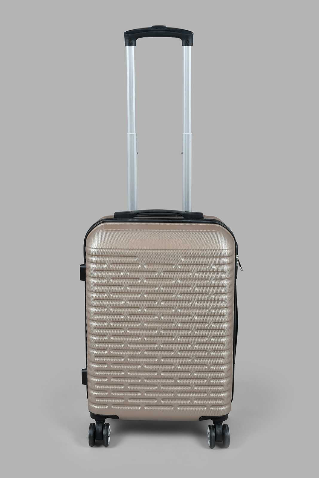 Redtag-Luggage-Trolley--(20-Inch)-Champagne-Hard-Luggage-Travel-Accessories-