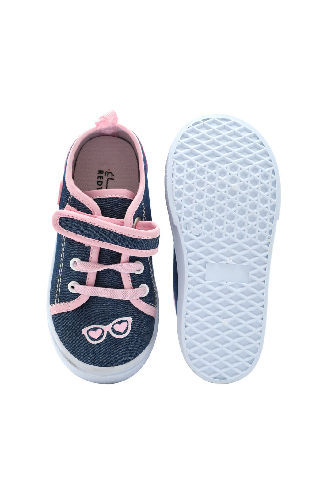 Redtag-Denim-Glasses-Pump-2FOR79,-Category:Trainers,-Colour:Denim,-Deals:2-FOR-79,-Deals:New-In,-Dept:Girls,-Filter:Girls-Footwear-(1-to-3-Yrs),-ING-Trainers,-New-In-ING-FOO,-Section:Girls-(0-to-14Yrs),-W22O-Infant-Girls-