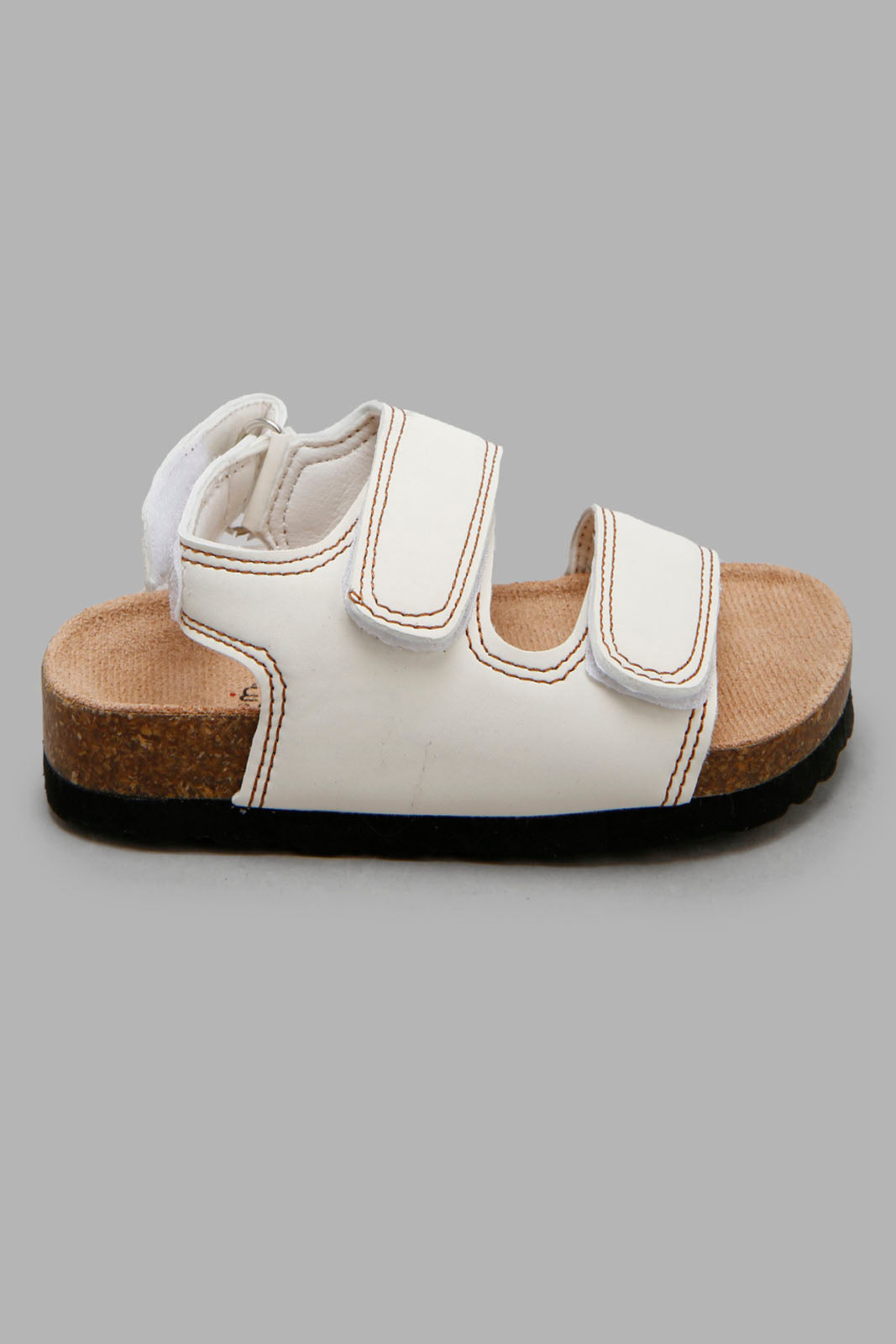 Redtag-Cream-Velcro-Strap-Sandal-Category:Sandals,-Colour:Cream,-Deals:New-In,-Filter:Boys-Footwear-(1-to-3-Yrs),-INB-Sandals,-New-In-INB-FOO,-Non-Sale,-Section:Boys-(0-to-14Yrs),-W22O-Infant-Boys-1 to 3 Years