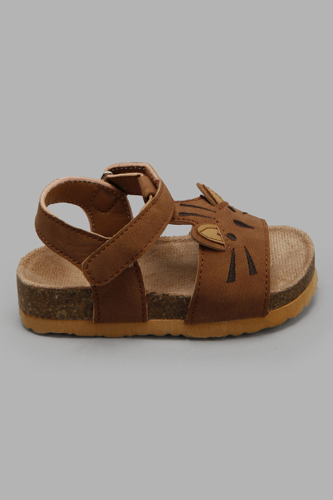 Redtag-Brown-Cat-Sandal-Category:Sandals,-Colour:Brown,-Deals:New-In,-Filter:Boys-Footwear-(1-to-3-Yrs),-INB-Sandals,-New-In-INB-FOO,-Non-Sale,-Section:Boys-(0-to-14Yrs),-W22O-Infant-Boys-1 to 3 Years