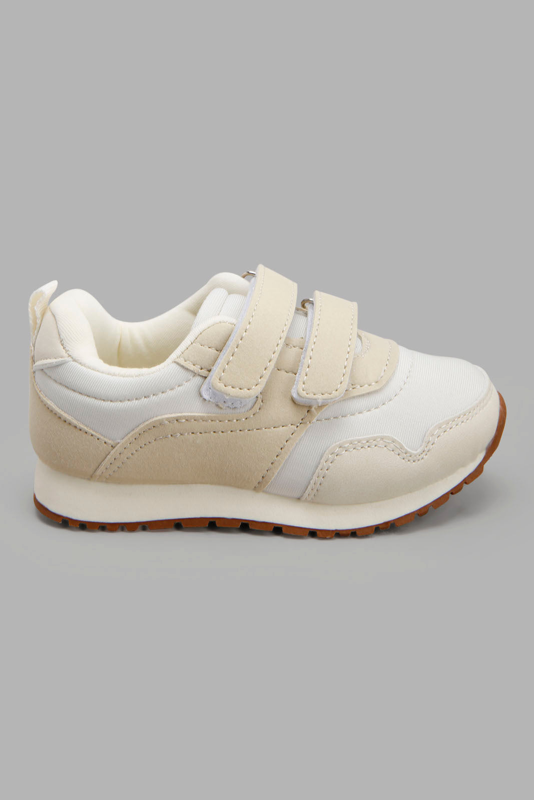 Redtag-Ivory-Velcro-Strap-Slim-Runner-Category:Shoes,-Colour:Ivory,-Deals:New-In,-Filter:Boys-Footwear-(1-to-3-Yrs),-INB-Sandals,-New-In-INB-FOO,-Non-Sale,-Section:Boys-(0-to-14Yrs),-W22O-Infant-Boys-1 to 3 Years