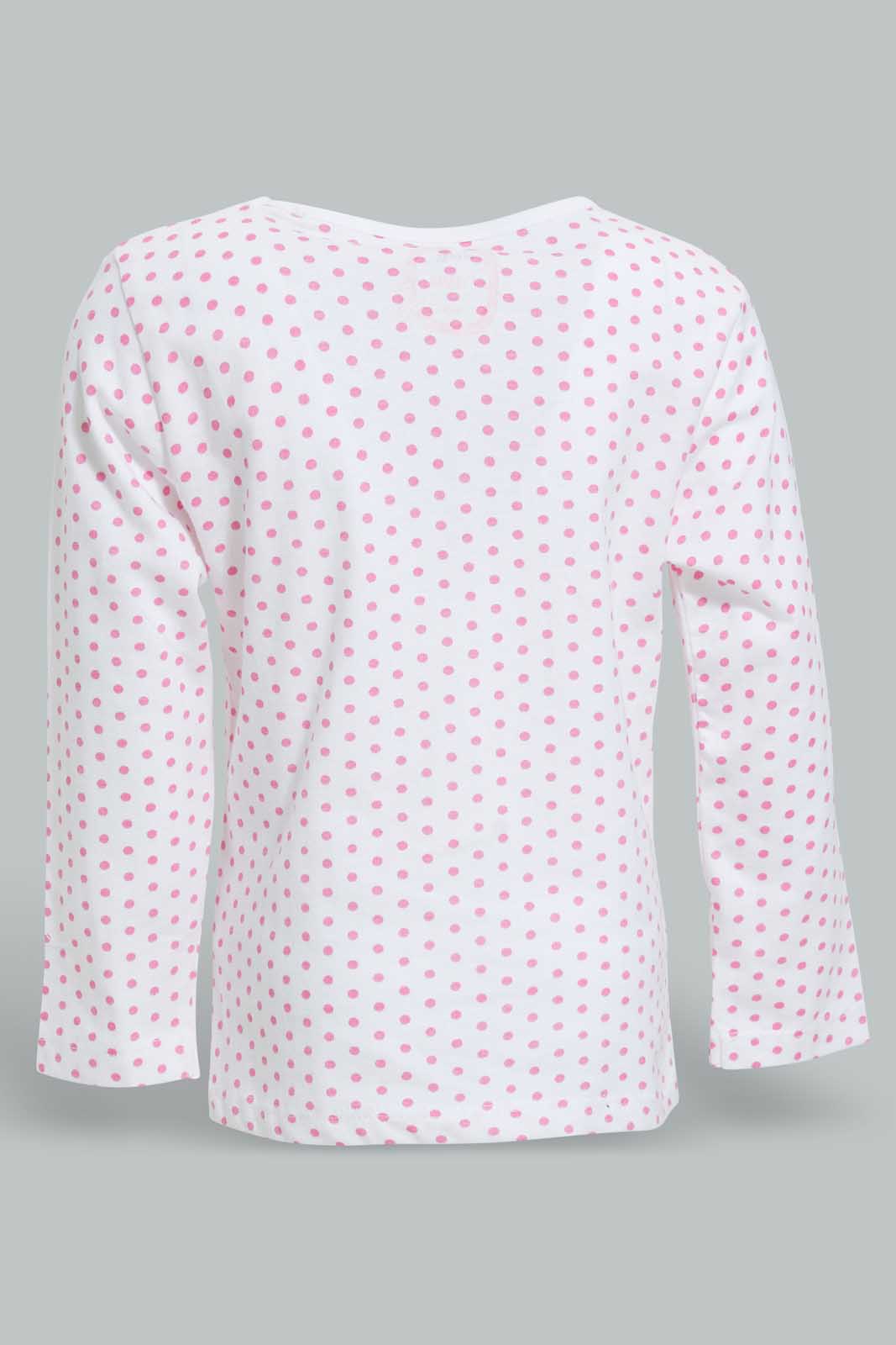 Redtag-Multi-Colour-Bunny-Aop-2-Pc-Pack-Full-Length-Pyjama-Set-Pyjama-Sets-Infant-Girls-3 to 24 Months