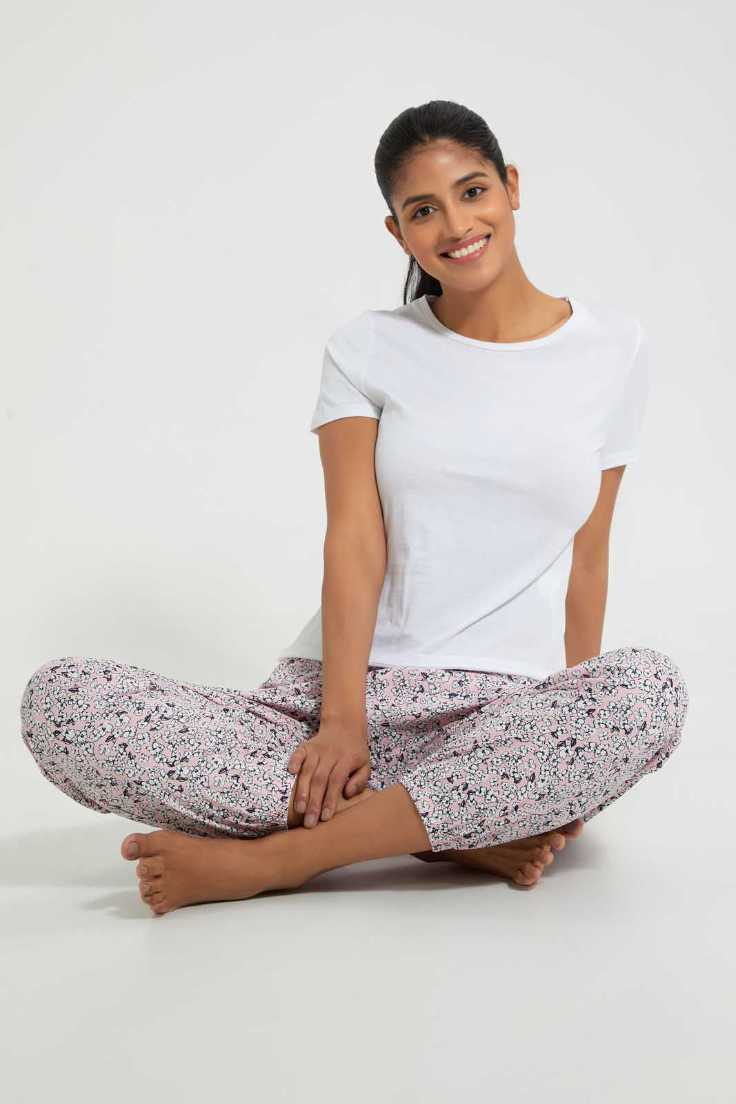 Redtag-Pale-Pink-Printed-Pyjama-Bottom-Pyjama-Bottoms-Women's-
